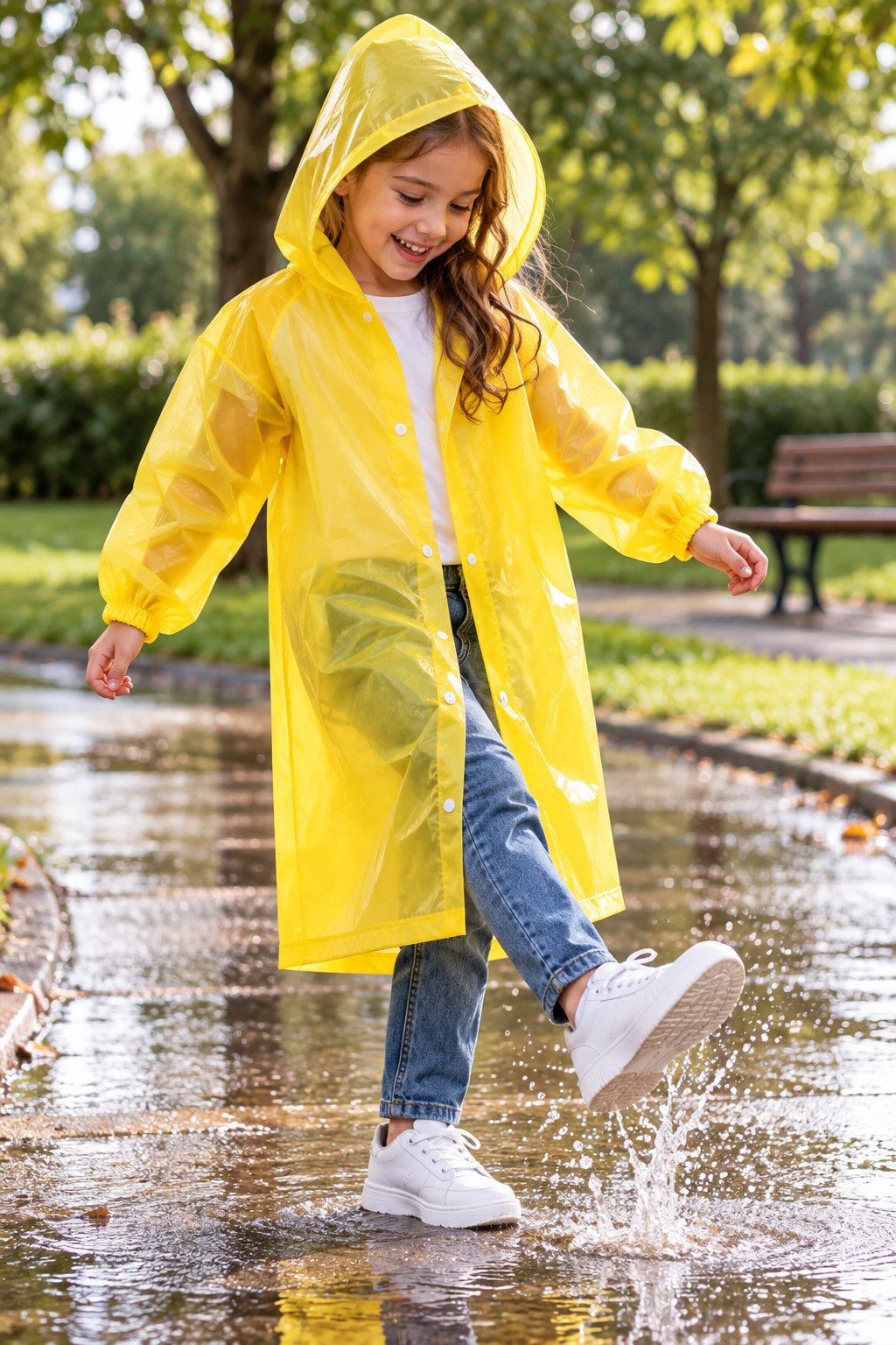 Kids’ Waterproof Hooded Raincoat 2