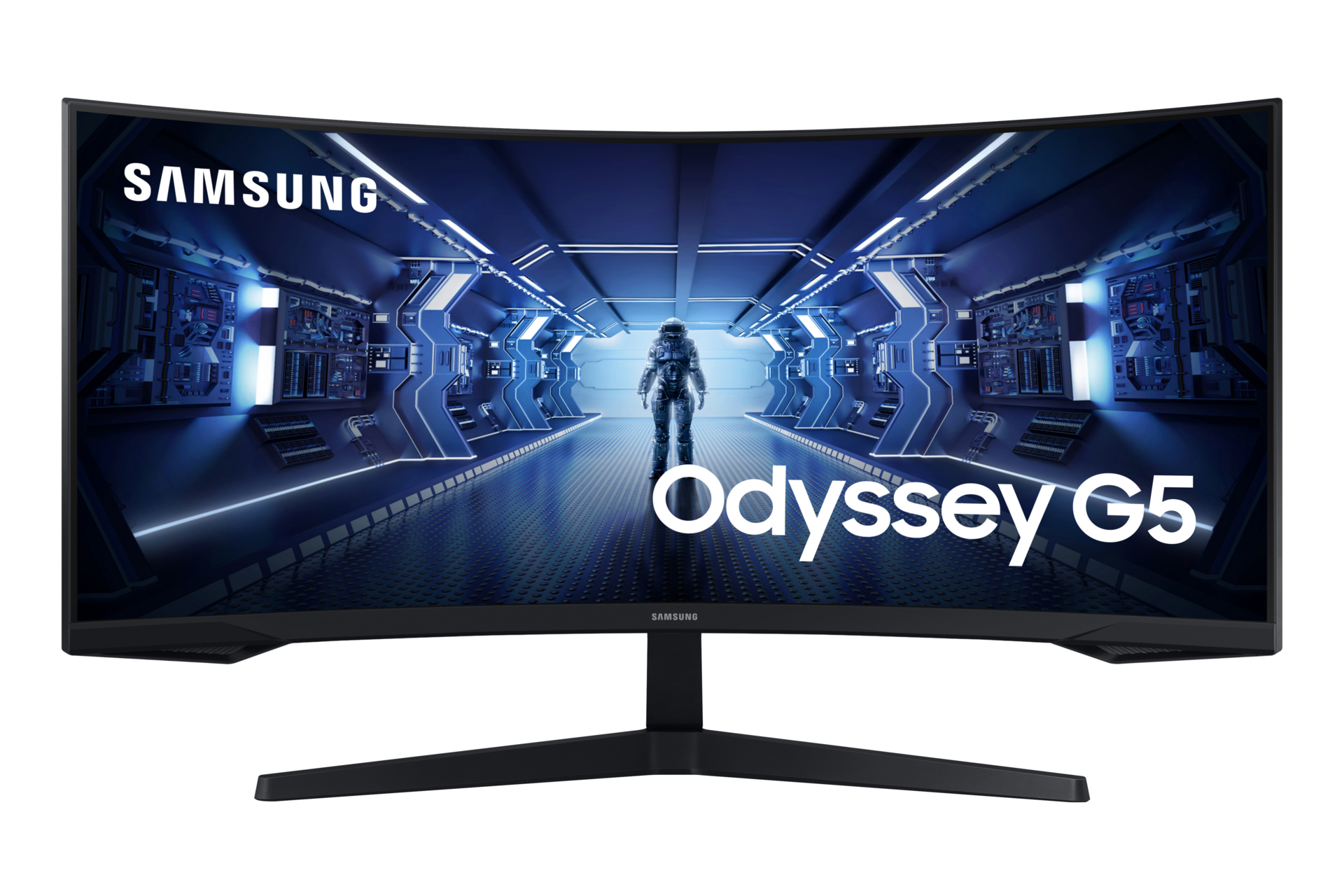 Samsung Odyssey G55T UWQHD 165Hz Gaming Monitor, 34-Inch Size